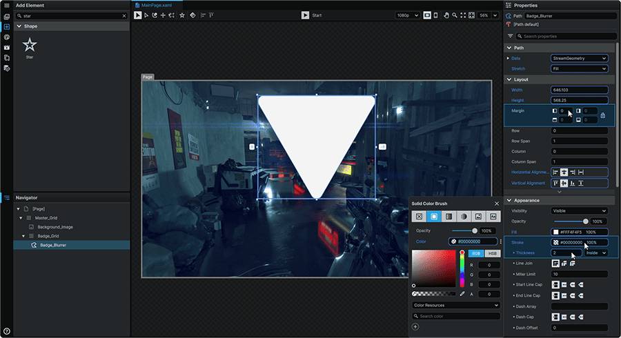 Tutorial_BackgroundBlur_SetStarPathProperties.png