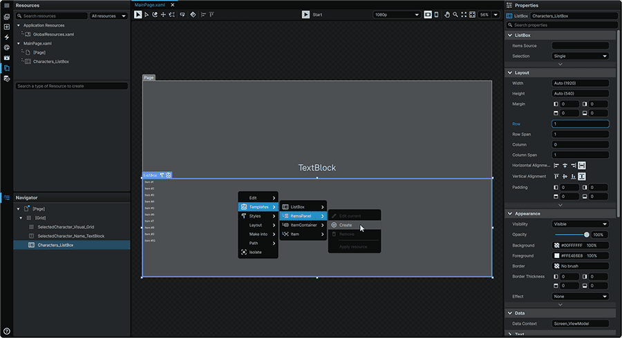 Tutorial_CharacterSelector_ListBoxItemsPanelTemplate_Create.png