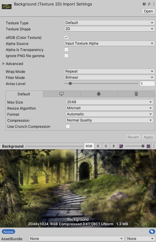 Texture Import Settings - Unity Manual